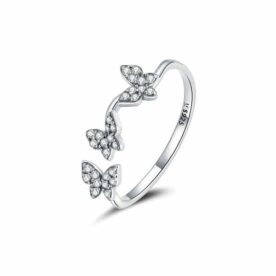 Anillo Vuelo de Mariposas