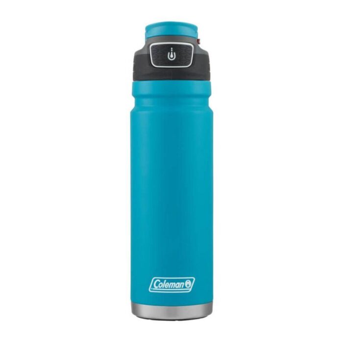 Coleman Botella térmica Freeflow de Acero Inoxidable - Aislamiento Cerámico - 24 oz - Caribbean Sea