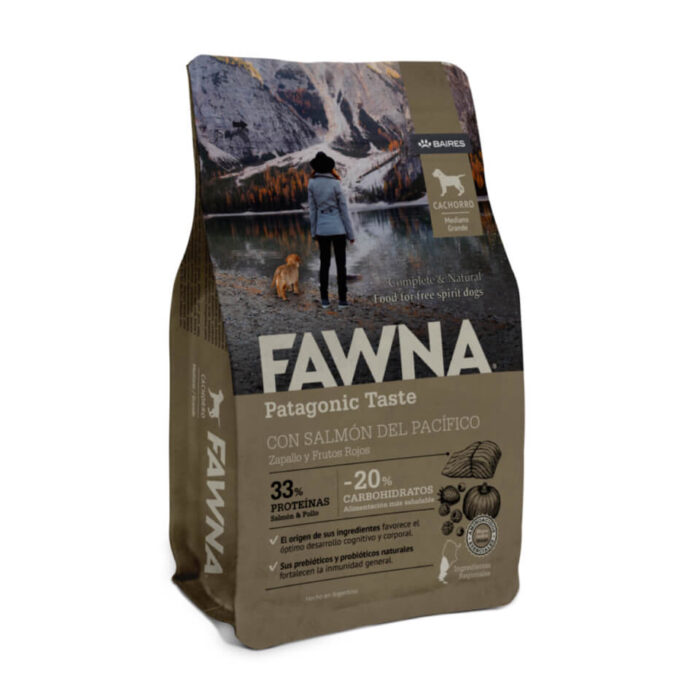 FAWNA Alimento para cachorro raza mediana y grande - Salmón&Pollo - 3 kg