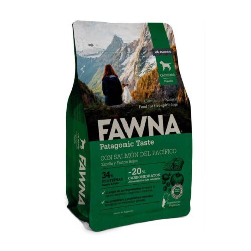 FAWNA Alimento para cachorro raza pequeña – Salmón/Pollo – 3 kg