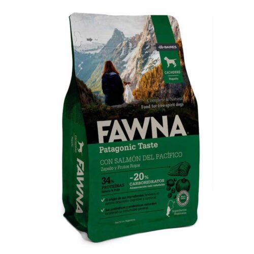 FAWNA Alimento para cachorro raza pequeña – Salmón_Pollo – 7.5 kg