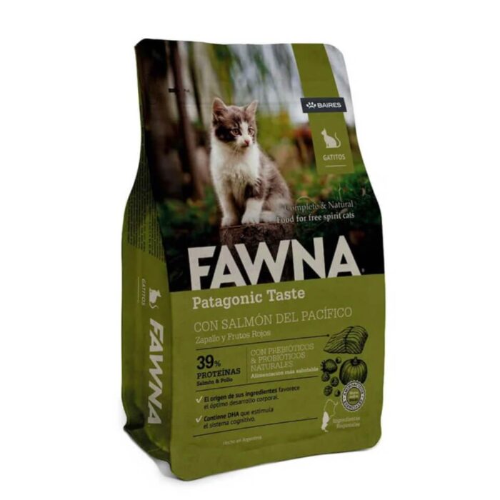 FAWNA Alimento para gatitos Kitten - Salmón&Pollo - 3 kg