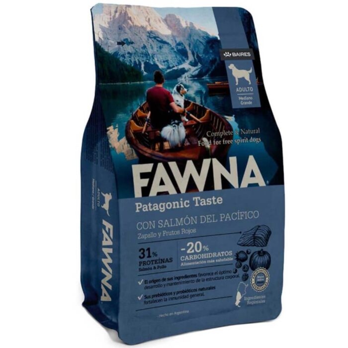 FAWNA Alimento para perro adulto raza mediana y grande - Salmón&Pollo - 15 kg