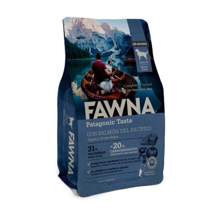 FAWNA Alimento para perro adulto raza mediana y grande - Salmón&Pollo - 3 kg