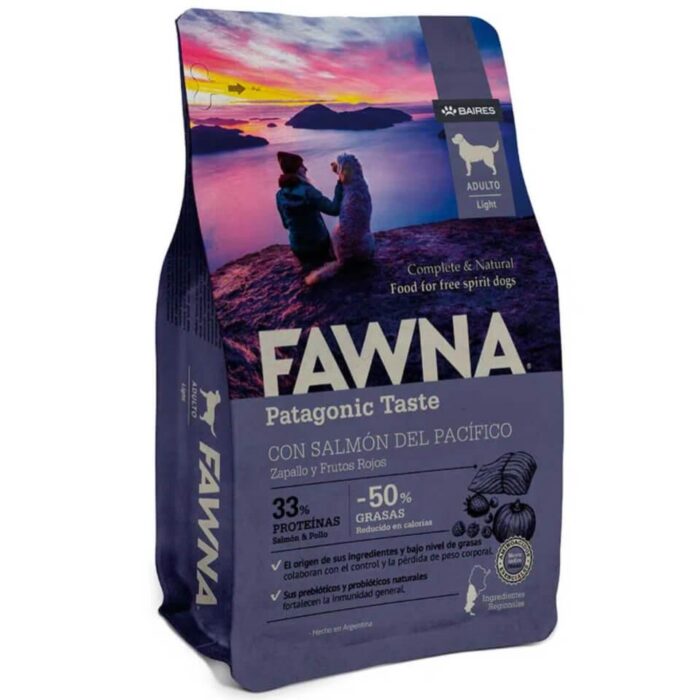 FAWNA Alimento para perro adulto toda raza Light - Salmón&Pollo - 15 kg