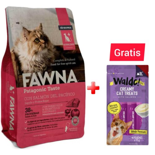FAWNA Alimento para gato Sterilized - Salmón&Pollo - 7.5 kg2