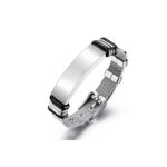 Brazalete Plateado Nobleza Acero