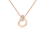 Collar Corazón Destellante, Acero