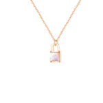 Collar Candadito Resplandeciente, Acero