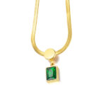 Collar Esplendor Esmeralda, Acero