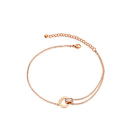 Tobillera Elegancia Contemporánea, Acero
