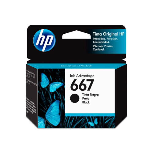 HP 667 Cartucho de tinta - Negro