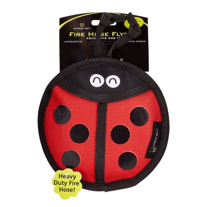 HYPER PET Juguete para perro Firehose Flyers Ladybug