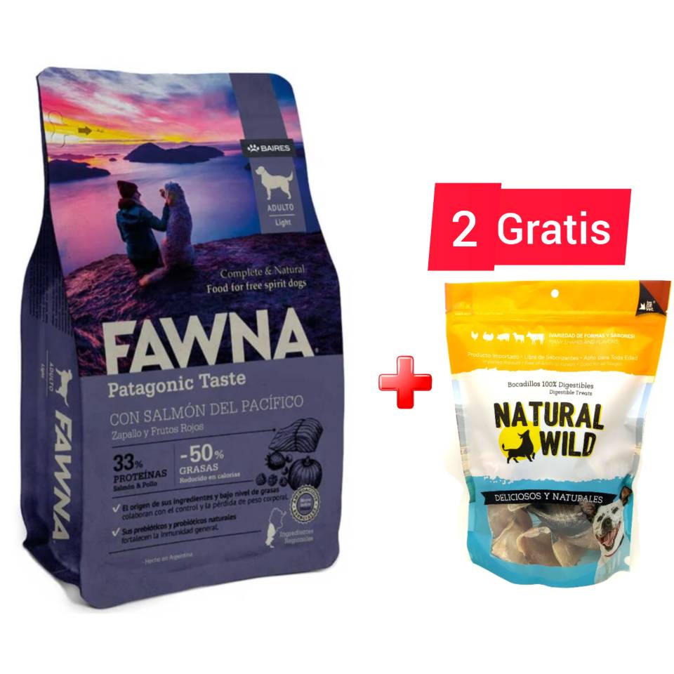 FAWNA Alimento para perro adulto toda raza Light Salmón&Pollo 3 kg2