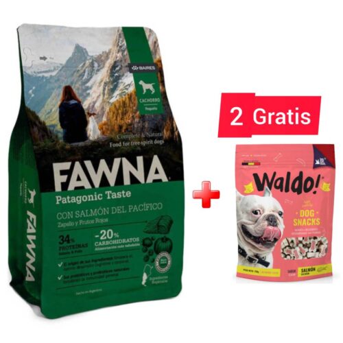FAWNA Alimento para cachorro raza pequeña - Salmón&Pollo - 3 kg2