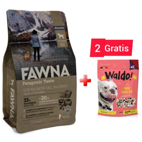 FAWNA Alimento para cachorro raza mediana y grande - Salmón&Pollo - 3 kg2