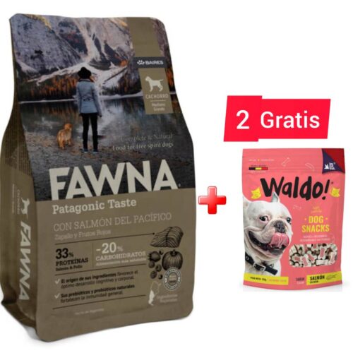 FAWNA Alimento para cachorro raza mediana y grande - Salmón&Pollo - 7.5 kg2