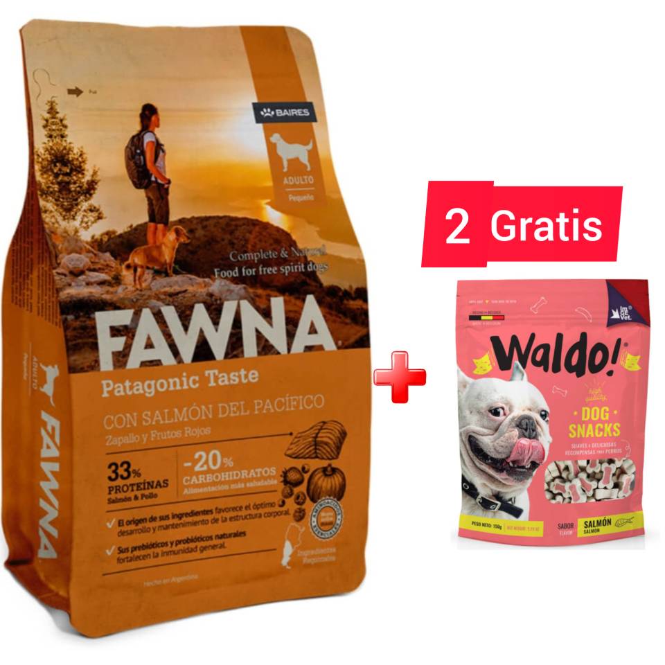 FAWNA Alimento para perro adulto raza pequeña - Salmón&Pollo - 7.5 kg2