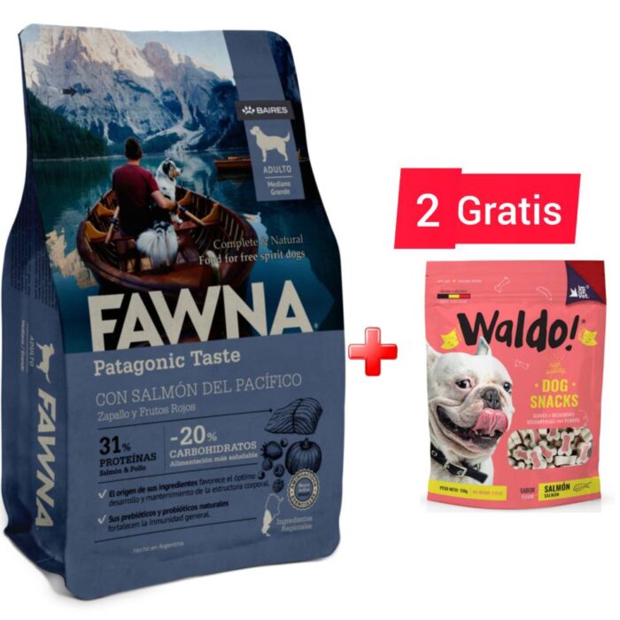 FAWNA Alimento para perro adulto raza mediana y grande - Salmón&Pollo - 15 kg2