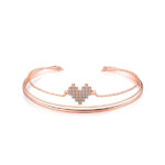 Brazalete Corazón Deslumbrante, Alloy