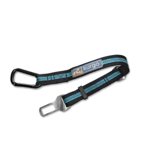 Kurgo Direct to Seatbelt Tether - Azul Turquesa