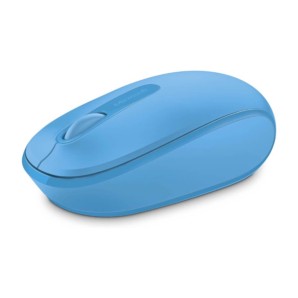 Microsoft Mouse inalámbrico ambidiestro 1850 - Celeste