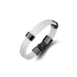 Brazalete Cuero Zeus, Acero