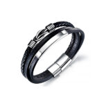 Brazalete Cuero Hades, Acero