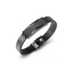 Brazalete Cuero Distinción, Acero