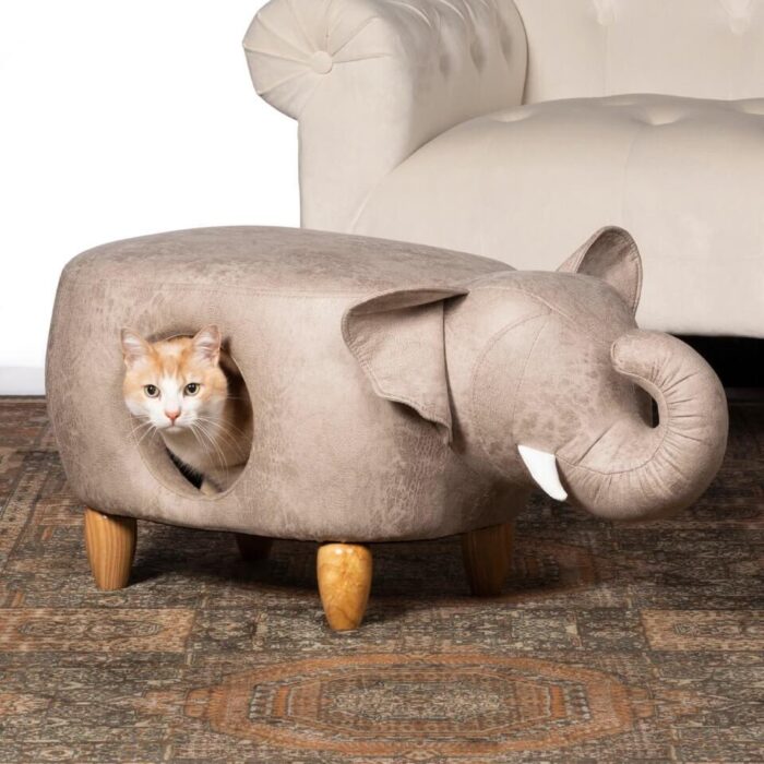 Prevue Pet Casa para gato Elephant Ottoman - Imagen 4