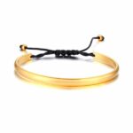 Pulsera Resplandor Dorado Acero