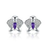 Aretes Guaria Morada