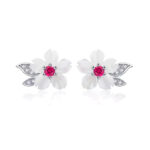 Aretes Florecitas Blancas