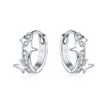 Aretes Argollas Estrellas
