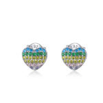 Aretes Corazoncitos de colores