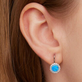 Aretes Elegancia Azul Radiante - Imagen 4