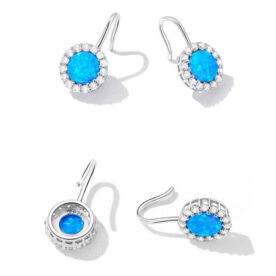Aretes Elegancia Azul Radiante - Imagen 3