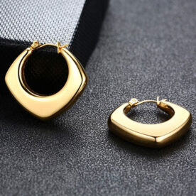 Aretes Glamour Brillante, Acero - Imagen 3