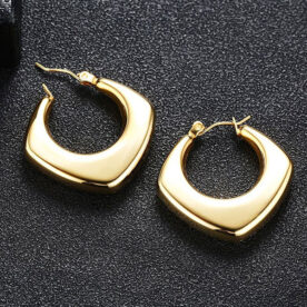 Aretes Glamour Brillante, Acero - Imagen 4