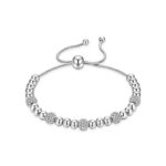 Pulsera Ajustable Destellos Brillantes Acero