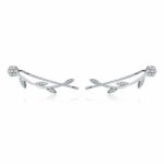 Aretes Escaladores Flor Brillante